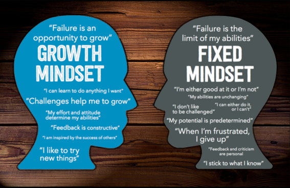 Growth versus Fixed Mindset Image