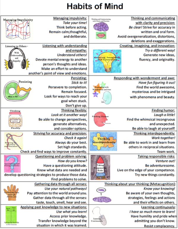 Habits of the mind illustrated