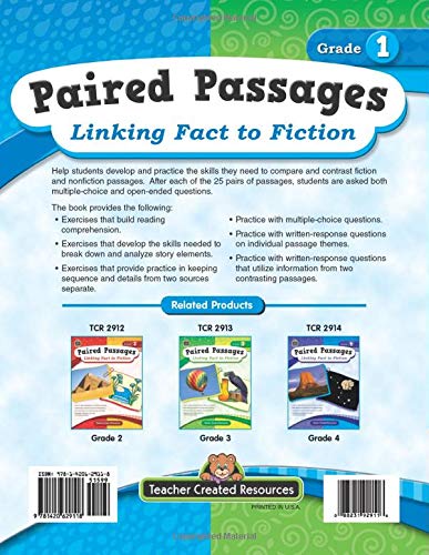 Paired Passages: Linking Fact to Fiction Back Cover