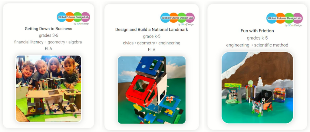 3DuxDesign Inquiry-based lessons