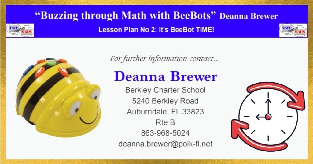 Bee Bot Math Lesson on time