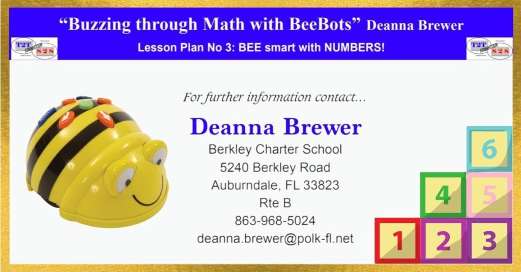 Bee Bot Math Lesson on numbers