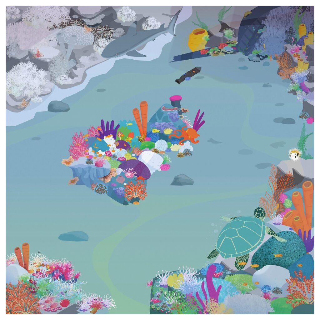 Rugged Robot Coral Reef Mat