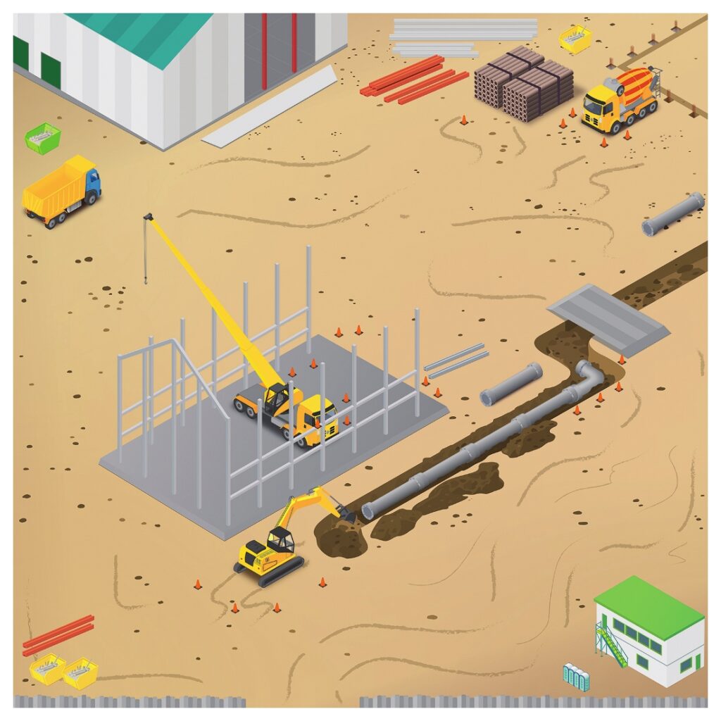 Rugged Robot Construction Site Mat