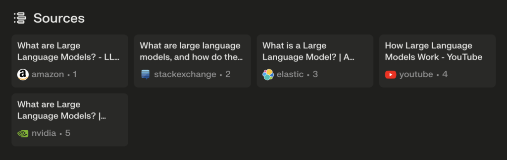Validating sources with Perplexity AI