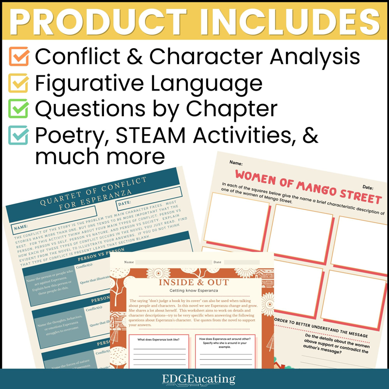 The House on Mango Street Novel Study Unit - Image 2