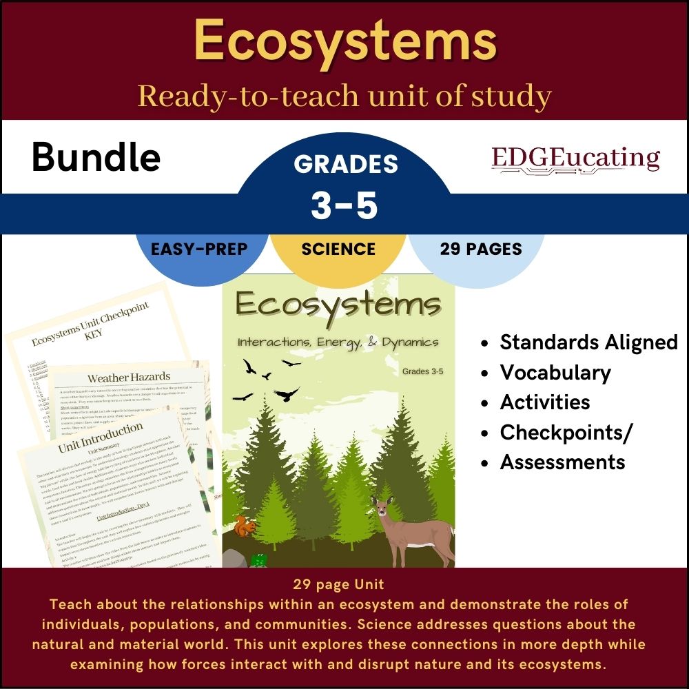 Ecosystems grades 3-5