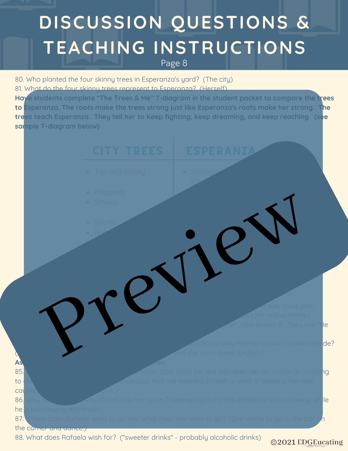 The House on Mango Street Novel Study Unit - Image 6
