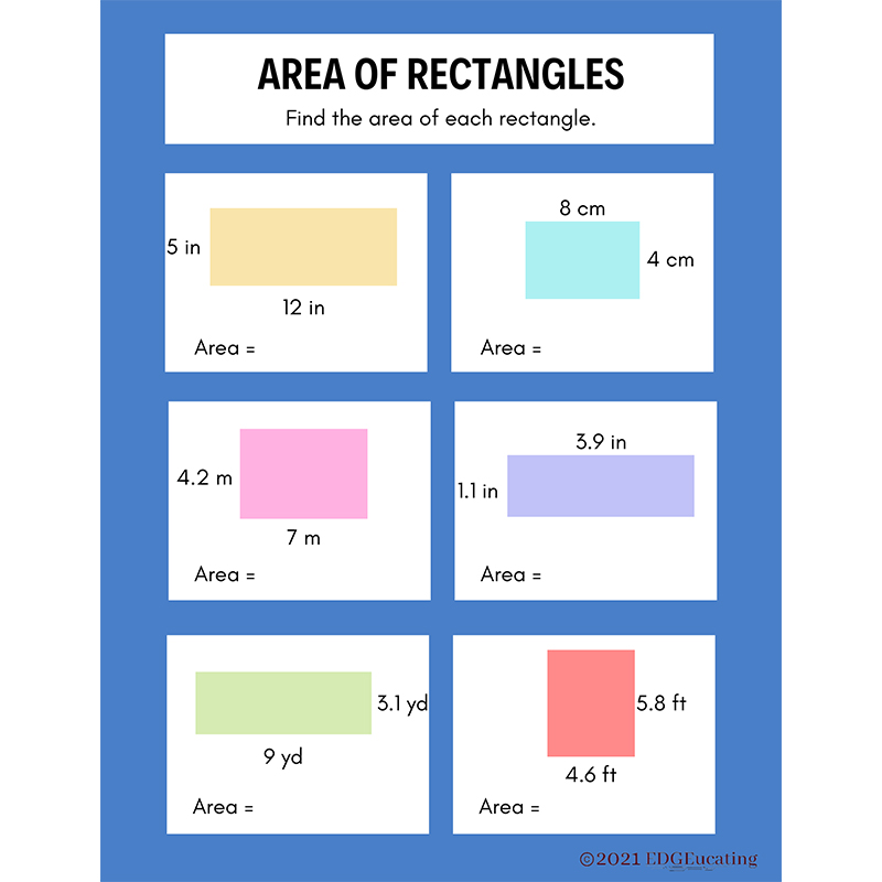 Area of Rectangles