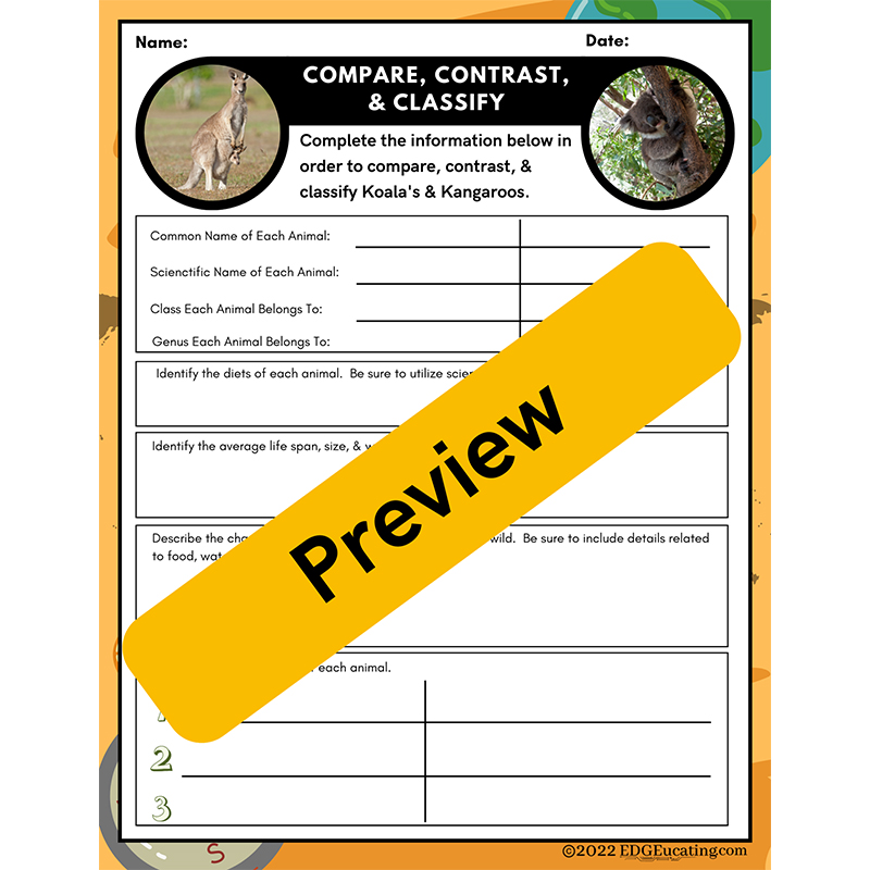 Classify Australian Animals