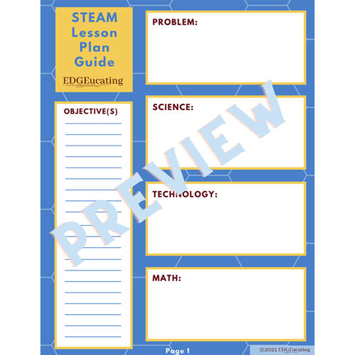 STEAM Lesson Plan Template