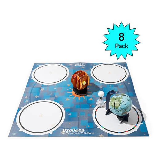 Ozobot Goes to the Sun, Earth & Moon 8 pack