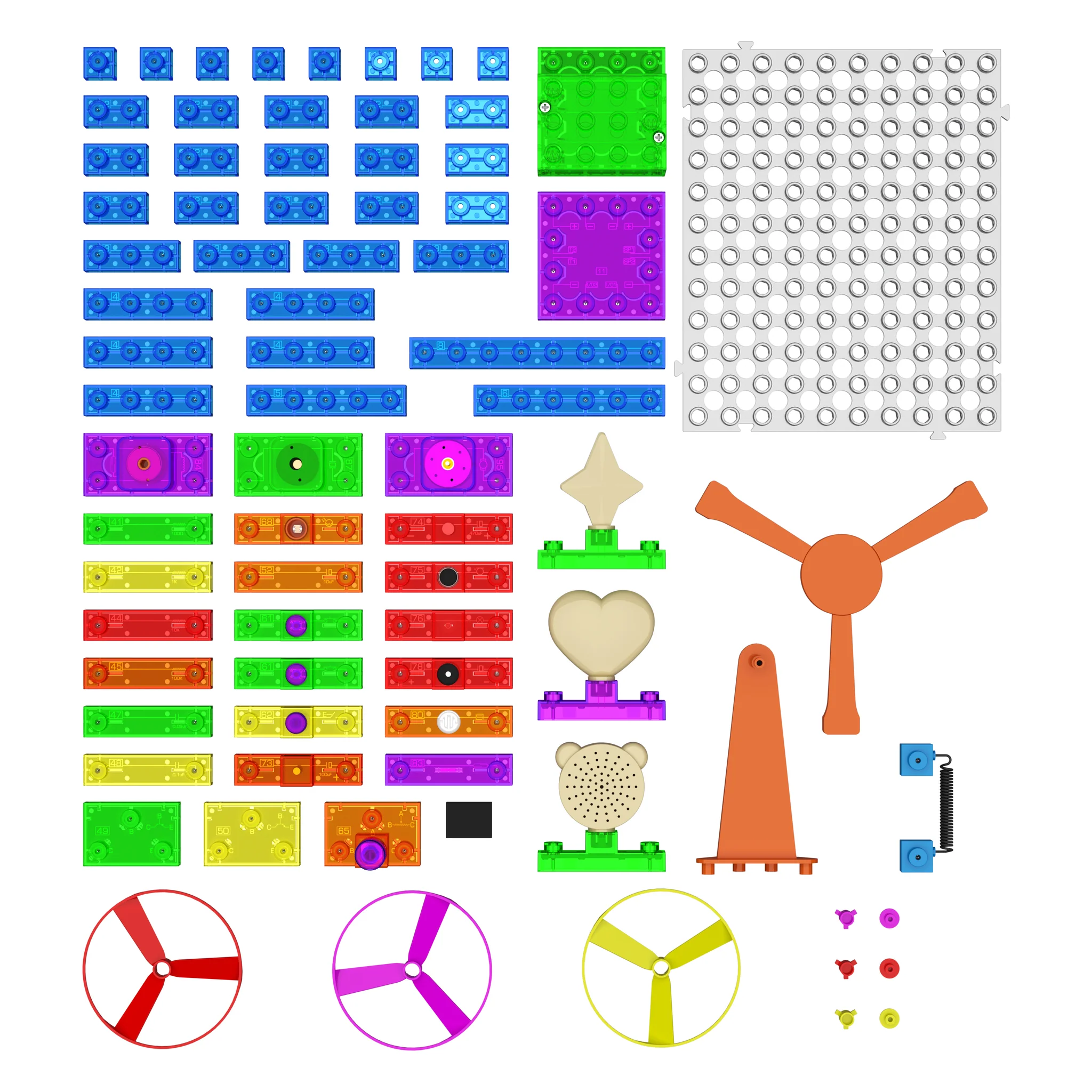 E-Blox Circuit Blox™ BYO Induction Spinner Super Circuit 800 Project Student Set - Image 10